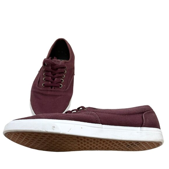 Vans Off The Wall Unisex Shoes Size 9.5 Burgundy Classic Canvas Skate TB4R - Picture 5 of 9
